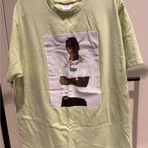 Supreme Light Green Graphic Short Sleeve Tee